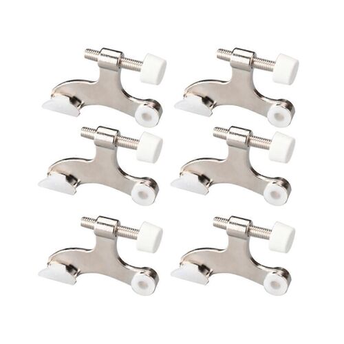 6 pcs goupille de charnière nickel couleur porte bouchon réglable charnière robuste avec pare-chocs en caoutchouc pour réduire D