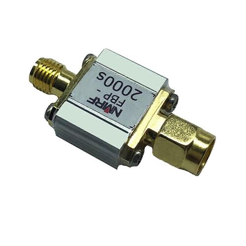 Filtre passe-bande 2000MHz FBP-2000S 2000Mhz RF Filtre passe-bande coaxial SAW 1DB Bande passante 5Mhz SMA In