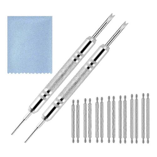Kit D'outils De Retrait De Bracelet De Montre Avec Outil De Barre À Ressort Kit De Retrait De Goupilles De Retrait De Lien En Tissu De Nettoyage De Montre
