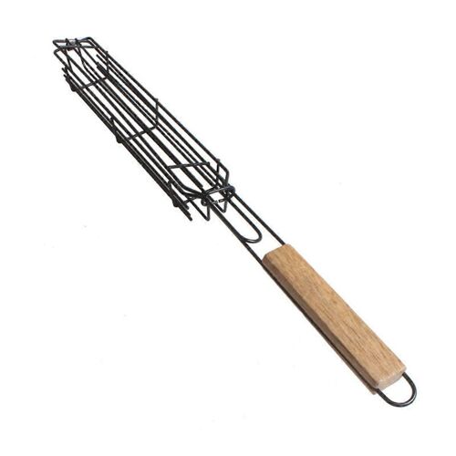 Panier à griller en acier inoxydable. Panier à brochettes pour légumes