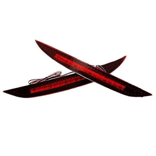 2pcs Voiture Rouge Len Led Pare-Chocs Arrière Réflecteur Led Feu De Freinage Arrière Feu De Brouillard Arrière Pour K3 Cerato Forte 2012-2