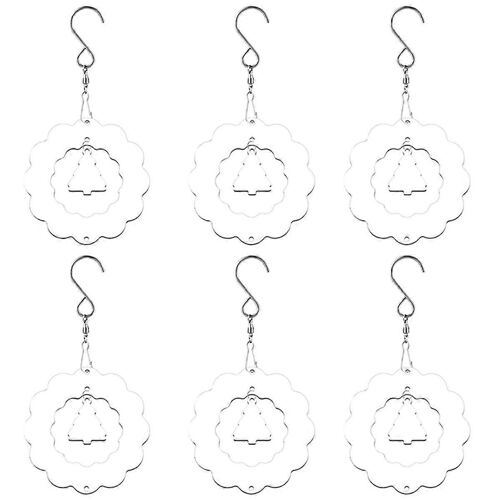 6Pcs 3 pouces sublimation Wind Spinner Blanks 3D Wind Spinners Hanging Wind Spinners pour Noël en
