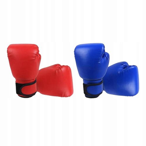 2 Paires De Gants De Boxe Pour Enfants Respirants En Cuir Pu Gants Dentranement Mma