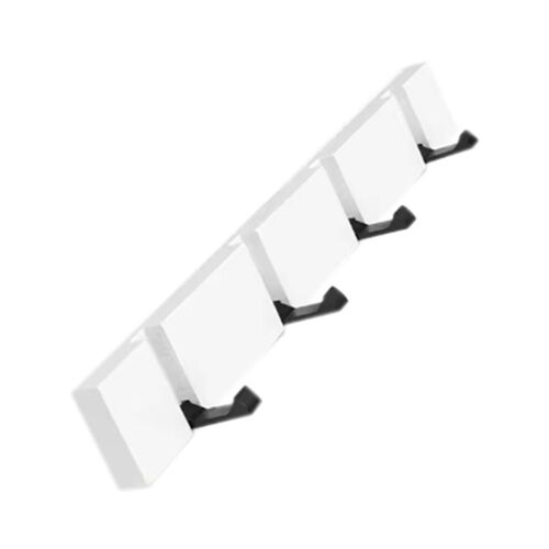 Crochet de salle de bain invisible en aluminium, fixation murale, rangement pour clés, porte-manteau et serviette E