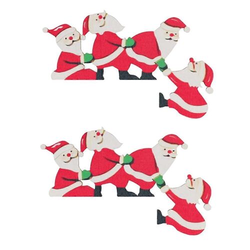 2 PCS Noël Porte Cadre Décorations En Bois pour Noël Maison Portes Fenêtres Murs Fête, D