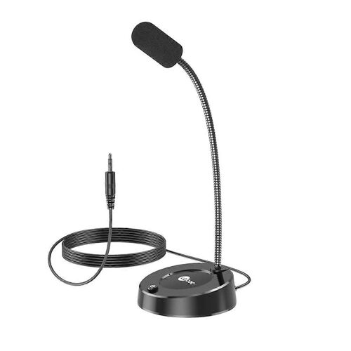 MC01 Microphone filaire Microphone flexible à effet de lumière coloré 360 pour ordinateur Tablet PC - 3.5