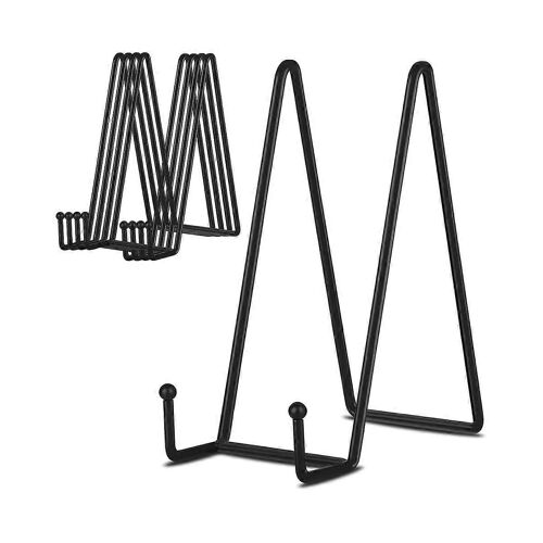 8 Pouces 5 Pack Plaque En Métal Noir Support De Plaque Pour Image, Plaque Décorative, Livre