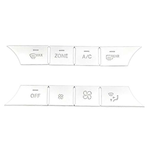 8pcs Ac Dash Buttons Couverture Médias Volume Boutons Couverture Autocollants Pour C Ml W204