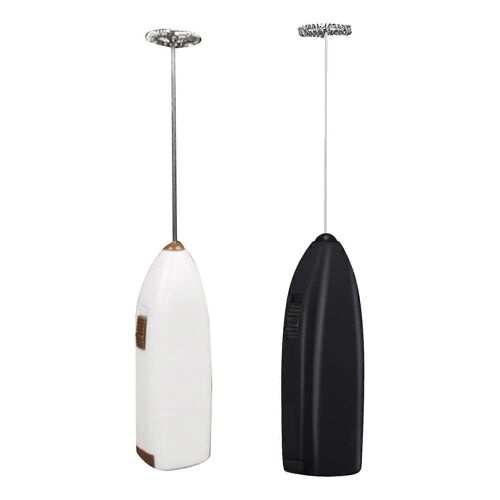 2 Pcs Mousseur à lait portatif Mini Mélangeur à boisson électrique avec fouet en acier inoxydable pour boisson, Hot Choc