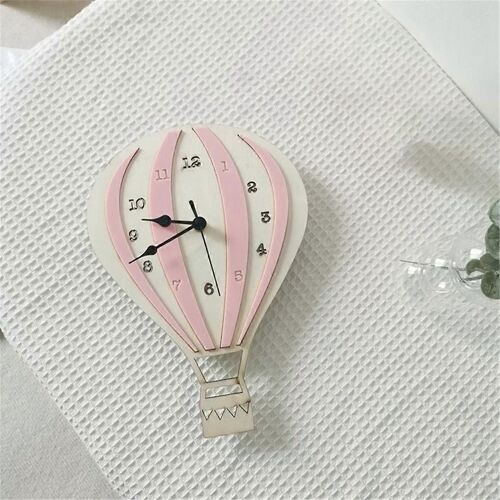 Montgolfière en forme de muet mur décoratif horloge Art Decors horloge murale pour le bureau à domicile (sans B