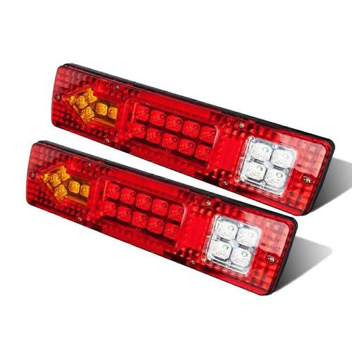 2 Pcs Voiture 19 Led Étanche Arrière Feu Remorque Camion Clignotant Arrière Feu Stop