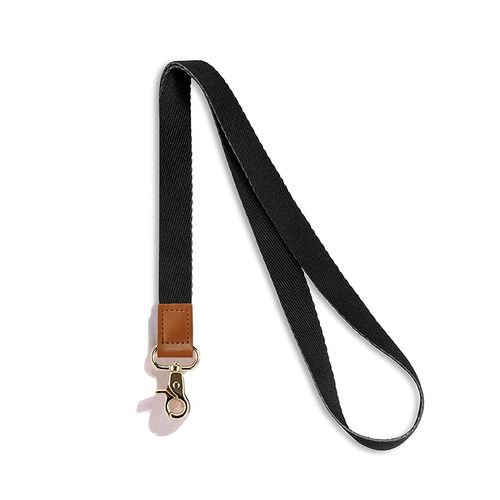 Lanière En Cuir Pu Et Mélange De Polyester Le Noir