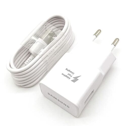 SAMSUNG 15W adaptateur de voyage 9V 1.67A chargeur rapide 120CM câble USB Type C pour Galaxy S10 S9 S8 Plus Note 8 9 A70 A71 A51 A52 Black Charger Only
