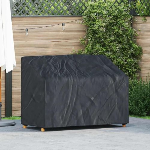 Vidaxl Housse De Banc De Jardin Noir 134 X 70 X 65 / 94 Cm Tissu 210d