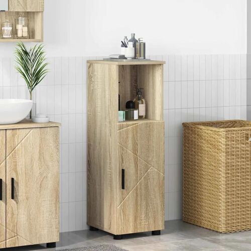 Vidaxl Cabinet De Salle De Bain Chêne Sonoma 30 X 35 X 95 Cm
