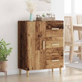 Vidaxl Buffet Bois Ancien 34 X 69.5 X 90 Cm Bois D'ingénierie