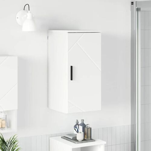 vidaXL Cabinet de salle de bain avec stockage Blanc 30 x 31,5 x 61 cm