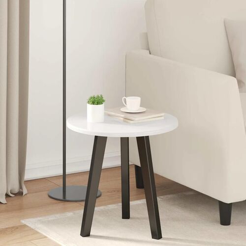 vidaXL Plateau de table Blanc brillant 40 x 40 x 1.5 cm
