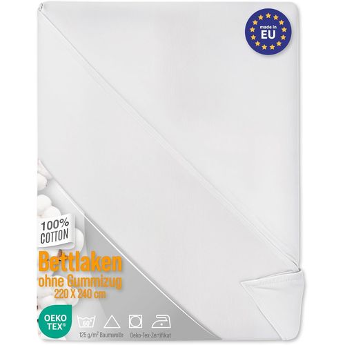 Few-Drap Plat Pour 1 Ou 2 Personnes En Coton Lot De 2: 100 X 200 Cm \U2013 Draps De Lit Plats Pour Lits Simple Double Ou Canapé Idéal Pour Adult Et Enfant Bed Sheets Avec Certifié Oeko-Tex Blanc