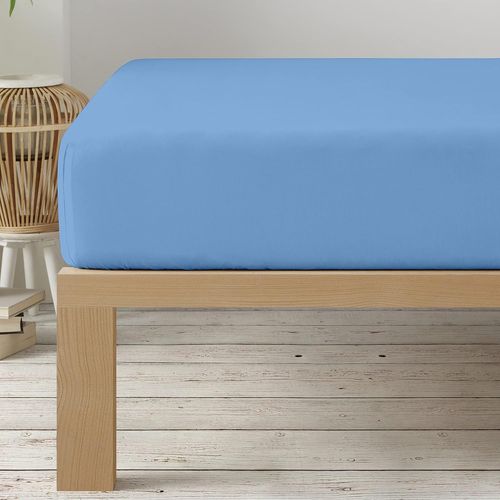 TZF-Degrees Home Collection - Drap-Housse 150x190 cm en Microfibre Douce \u2013 pour Matelas Jusqu`à 33 cm \u2013 Certifié Oeko-TEX \u2013 Bleu