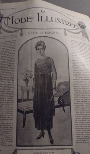 La Mode Illustrée Numéro 2 13 Janvier 1918 Mères Et Enfants