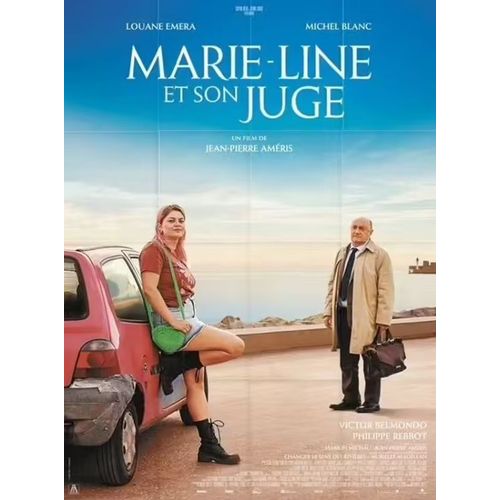 Marie-Line Et Son Juge - Affiche Originale De Cinéma - Format 120x160 Cm - Un Film De Jean-Pierre Améris Avec Louane Emera, Michel Blanc, Victor Belmondo, Philippe Rebbot, Fabien Giameluca Année 2023