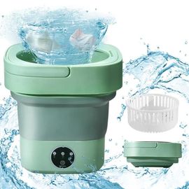 Ttlife Mini Machine À Laver Portable Pliable 8L, Laveuse Et Essoreuse Pour Chaussettes, Sous-Vêtements Ou Petits Articles