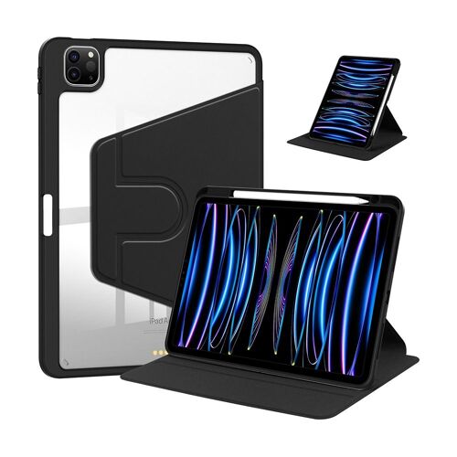 Étui rotatif à 360° avec support et emplacement pour stylo pour iPad Pro 12.9 (2022/2020/2018) - Protection complète