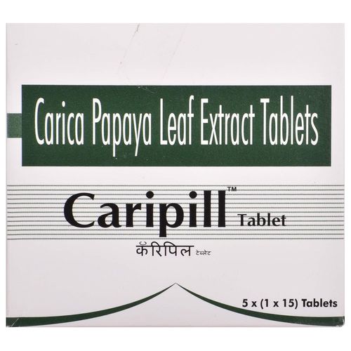 Caripill Carica Papaya Leaf Extract, 30 Tabs 