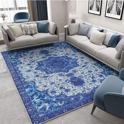 Tapis Salon Marche Decoration Chambre Style Moderne Artistique Traditionnel Unique Doux À Poils Courts Antidérapant Intérieur Moelleux Pour¿Bleu¿200x250cm¿