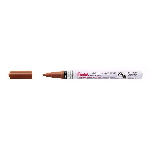 Pentel Marqueur Peinture Paint Marker, Pointe Fine, Marron