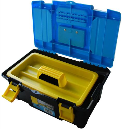 SAFETOOL Malette d'outils vide L40 x H18 x P25 cm coloris noir bleu