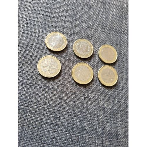 6 Pièces De 1€ Comemorative