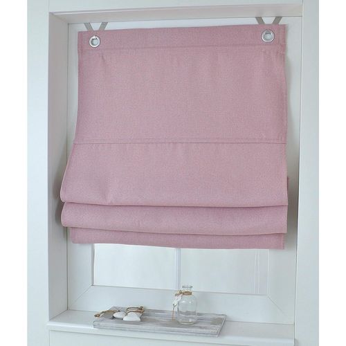 Store Bateau Dimout Blackout Oeilets Sans Perçage Rose 80 X130 Cm