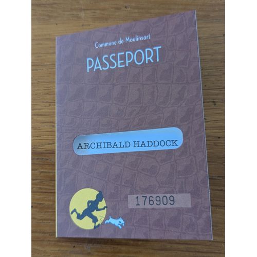 Passeport Figurine Officielle Tintin : Archibald Haddock