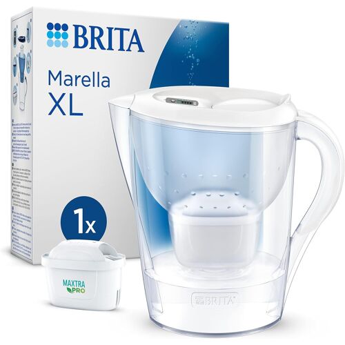 Brita Marella Xl - Carafe Filtrante 3.5l + 1 Filtre Maxtra Pro - Blanc