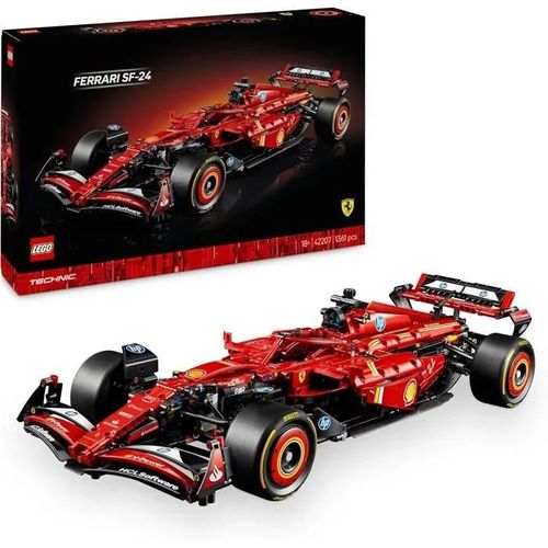 LEGO Technic 42207 F1 Ferrari SF-24 - Voiture collector avec moteur V6 pour adulte.