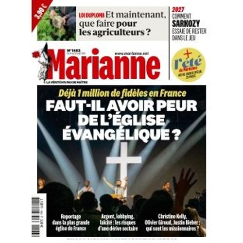 Marianne Hebdo Politique N° 1483 Du 14 Aout 2025 Faut-Il Avoir Peur De L'Eglise Évangélique?