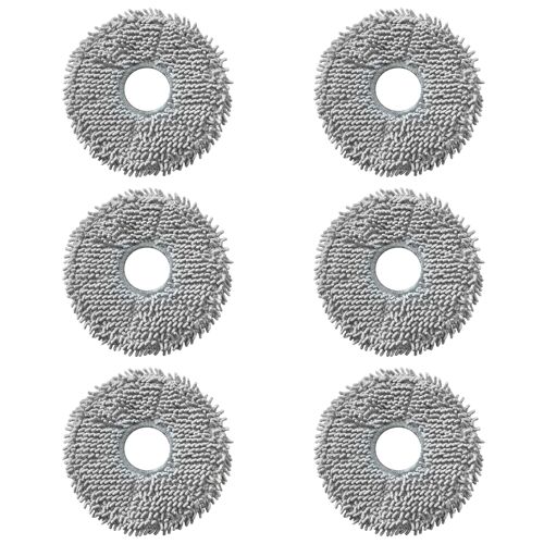 Lingette pour Roborock Qrevo/Qrevo S/Qrevo Pro/Qrevo MaxV/Qrevo Master/Qrevo Plus/Qrevo Curv/Qrevo Edge/QR/Saros 10R/Z70 [Lot 6] Serpillère lavable réutilisable Phonillico®