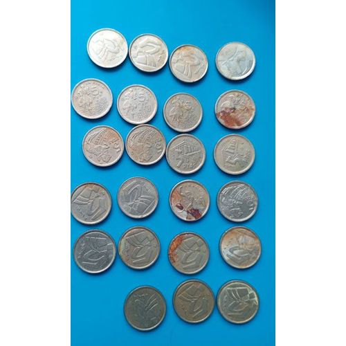 Lot De 23 Pièces Espagnoles De 25 Pesetas (Années 1980-1990, Commémoratives)