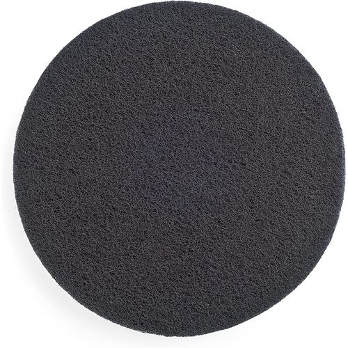 Lot de 10 toiles abrasives | patins abrasifs | auto-agrippant pour ponceuse excentrique 150 mm P250-300 - grain moyen - noir | éponge de polissage pour métal, pierre, bois, plastique, etc