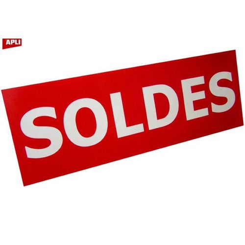 Affiche Soldes 69x24 Cm