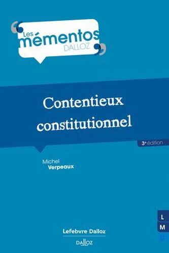 Contentieux Constitutionnel 3ed