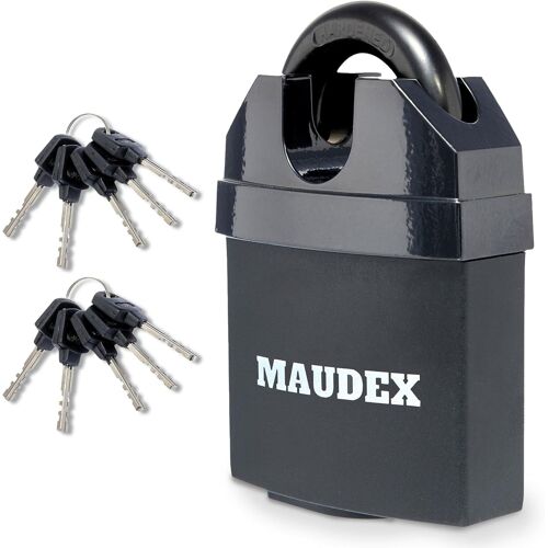 Gros Cadenas solide avec 10 clés - [cylindre anti-perçage, anti-crochetage] - [anse fermée] ¿ Cadenas extérieur pour hangar, portail, garage, conteneur