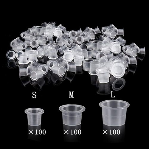 Kalanka-300pcs Mixtes Gobelets Pour Encre De Tatouage Caps Tatouage Pour Tattoo Ink Fournitures Tattoo Ink 