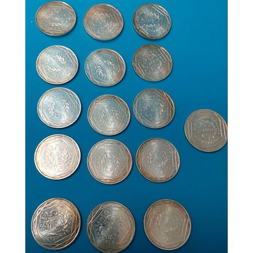 Lot De 16 Pièces De 5 Commémoratives – Monnaie De Paris