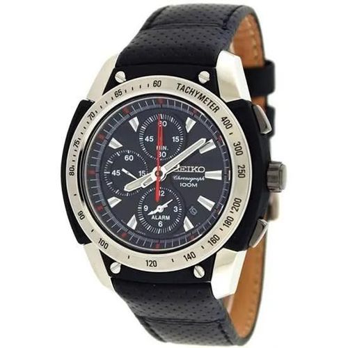 Montre - Seiko - Snad47p2 - Quartz - Analogique - Cuir Noir
