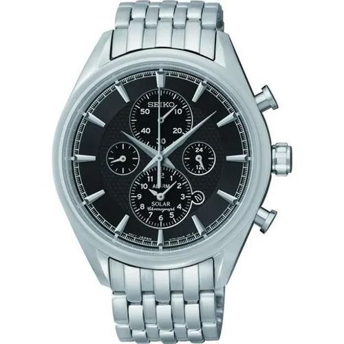 Montre - Seiko - Solar Ssc211p1 - Chronographe - Alarme - Acier Inoxydable
