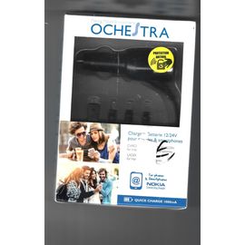 chargeur voiture 12 /24v orchestra pour mobiles et smartphones