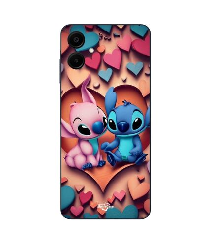 Coque Samsung Galaxy A06 Stitch Angel coeur coloré